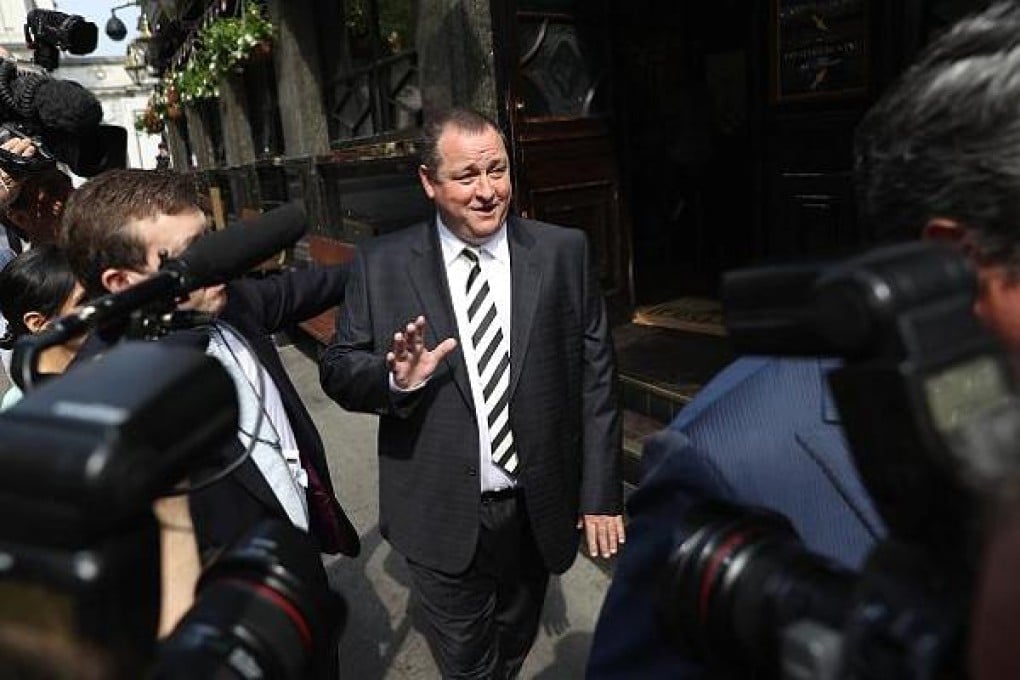 "One minute I had a tiny little inflatable and you're in control and the next minute you are on an oil tanker" said Sports Direct founder Mike Ashley when describing the difficulty in staying on top of his growing business. Photo: Getty Images