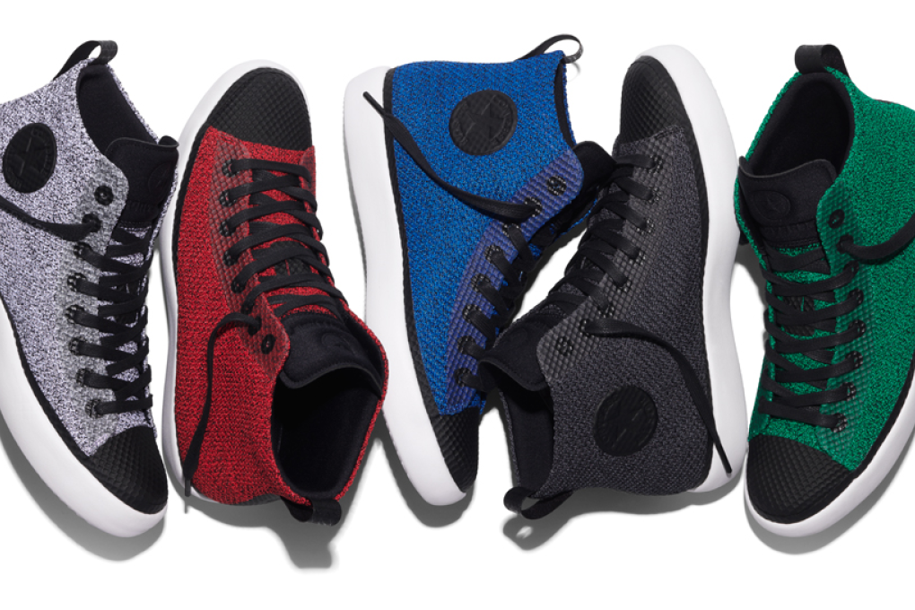 The Converse All Star Modern sneaker collection in knit. Photo: Converse