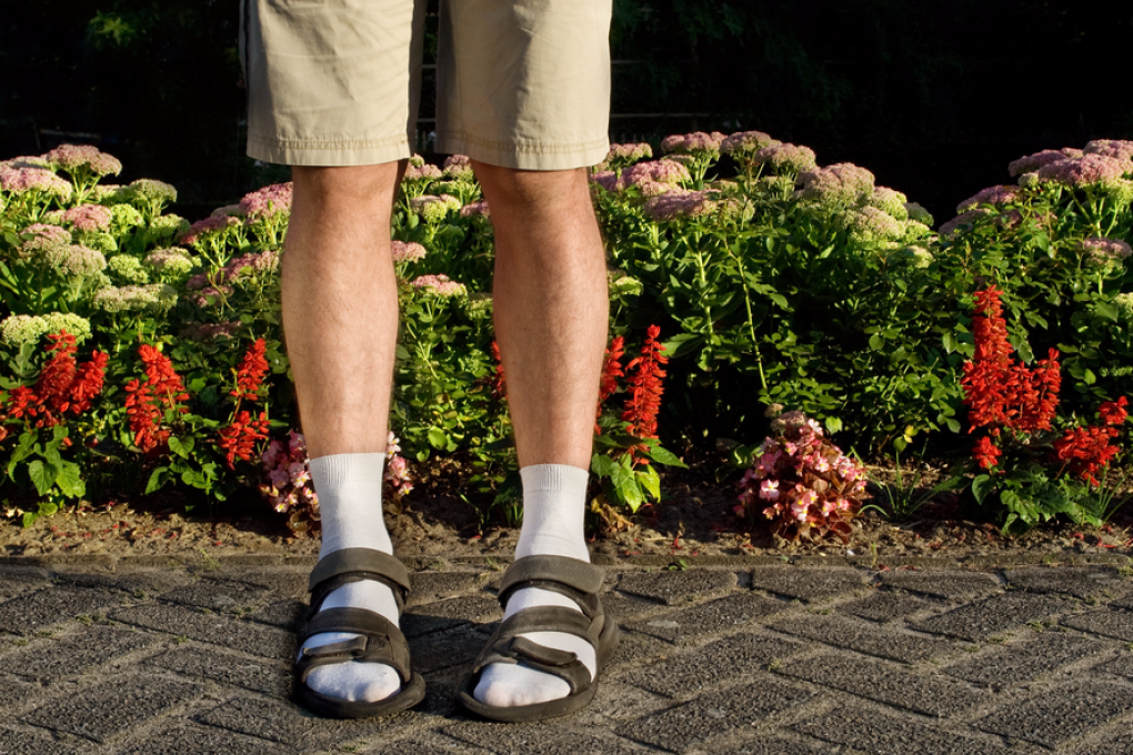 Sandals with socks always looks strange. Photo: Shutterstock