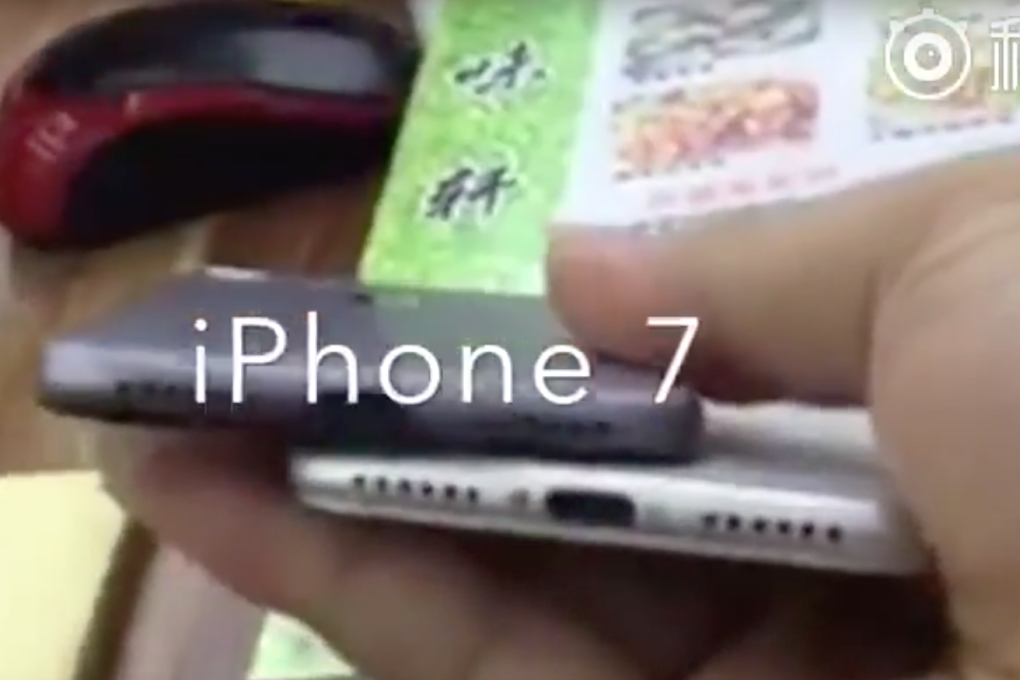The seven-second clip said to be showing the new iPhone appeared originally on Weibo. Photo: 9to5Mac