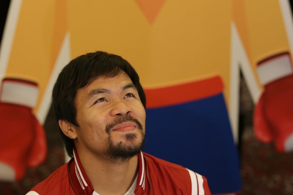 Filipino boxer Manny Pacquiao is upbeat about his chances of securing a senate seat. Photo: AP