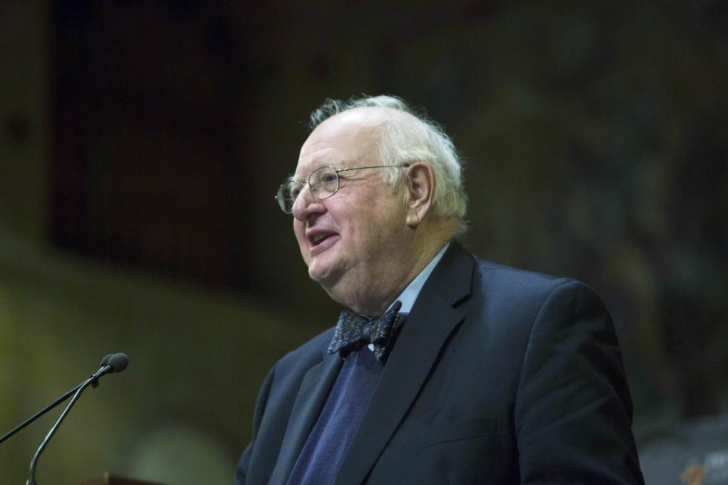 Princeton Professor Angus Deaton speaks about winning the Nobel Prize in Economics at a press conference in New Jersey. Photo: AFP