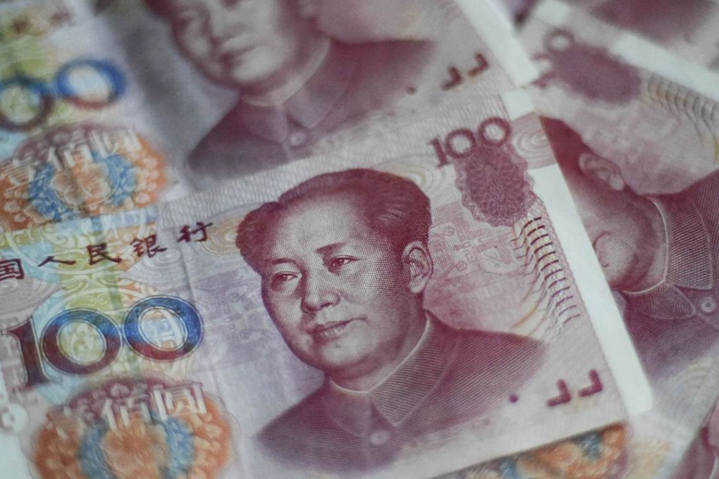 Chinese 100-yuan notes are shown in Beijing. Photo: AFP