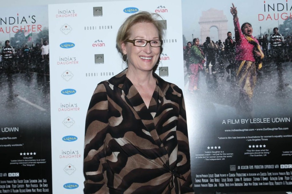 Meryl Streep attends the New York Premiere of India’s Daughter. Photo: AFP