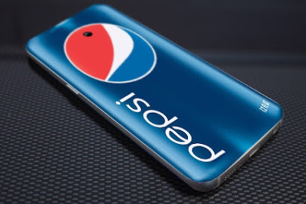 One of various mock-ups available online of what Pepsi’s smartphone could look like, however unlikely. The company has not issued any photos or a release date. Photo: SCMP Pictures