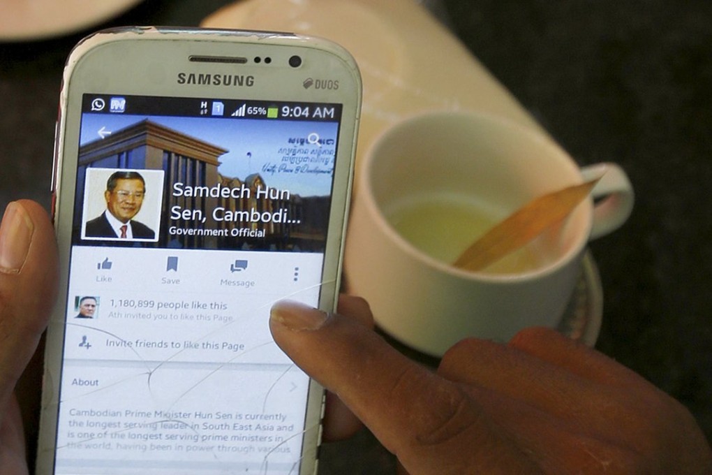 The former Khmer Rouge soldier has started to enthusiastically embrace Facebook for the first time. Photo: Reuters