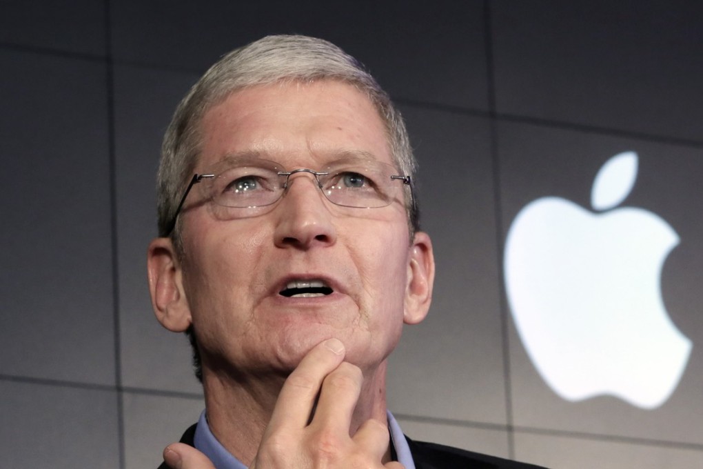 Apple chief executive Tim Cook described climate change is one of the great challenges of our time. Photo: AP