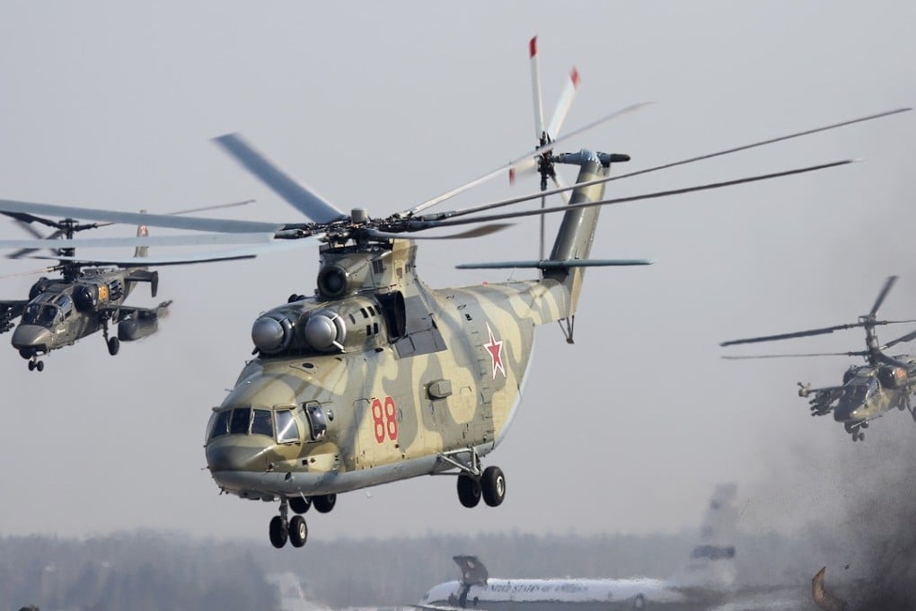 Russian Helicopters, a company owned by Rostec, produced the Mi-26. It is now working with a Chinese partner to produce an even heavier-lifting chopper. Photo: SCMP Pictures