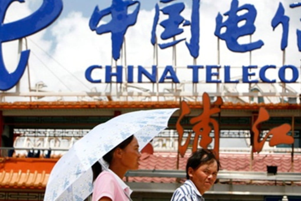 China's fixed-line phone and Internet provider can look forward to steady growth as the country will soon overtake the U.S. as the biggest Net market. It operates networks in 20 provinces in the south and west of China, and China Net, operating in the north.