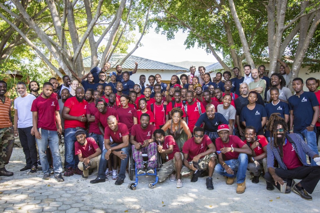 Students at the Ciné Institute in Jacmel, Haiti.