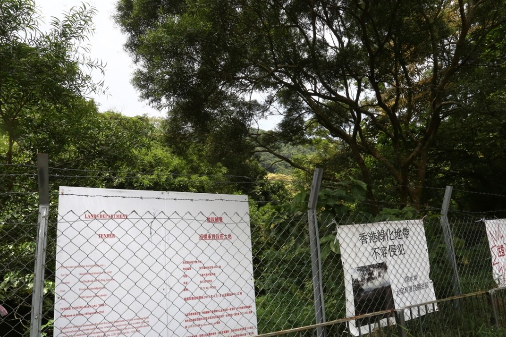 A lot being bid for by mainland Chinese and Hong Kong developers in a Lands department government site at Yin Ping Road in Kowloon Tong, Hong Kong. Photo: Jonathan Wong