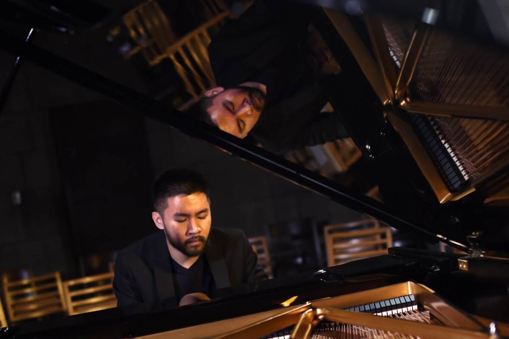 Conrad Tao warms up before his concert in the crypt of Harlem’s Church of the Intercession in New York earlier this month. Photo: AFP