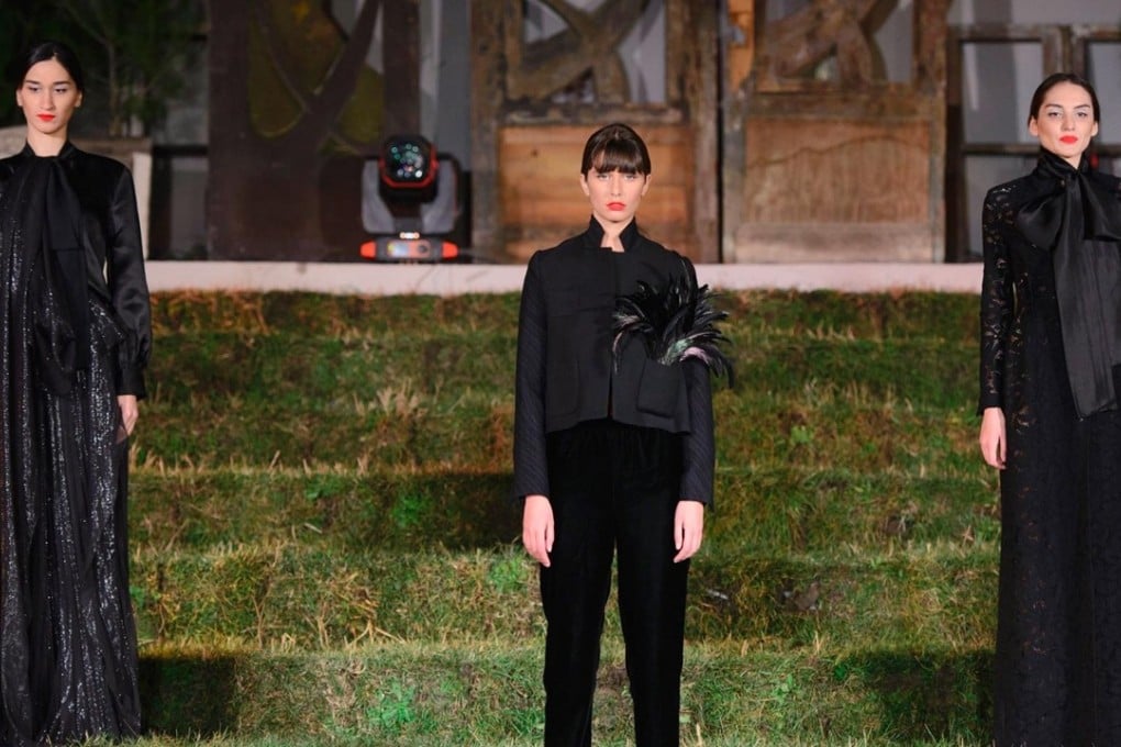 Models present looks from the Datuna fashion house at the 2015 Tbilisi Fashion Week in Georgia. Photo: Chalo Photography