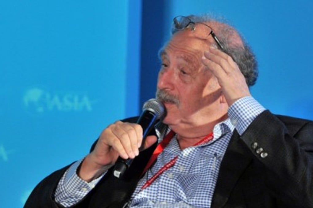 Israeli entrepreneur and investor Yossi Vardi speaks in China during a sub-forum with the theme of ‘Entrepreneurs: Born or Made?’ in this file photo of the 2015 Boao Forum for Asia. Photo: Xinhua