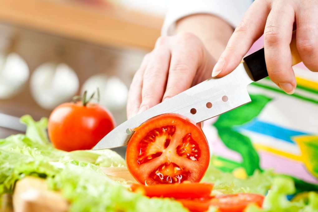 Watch out - your tomatoes could spread bugs to other salad ingredients, so wash your knife before tackling another vegetable.