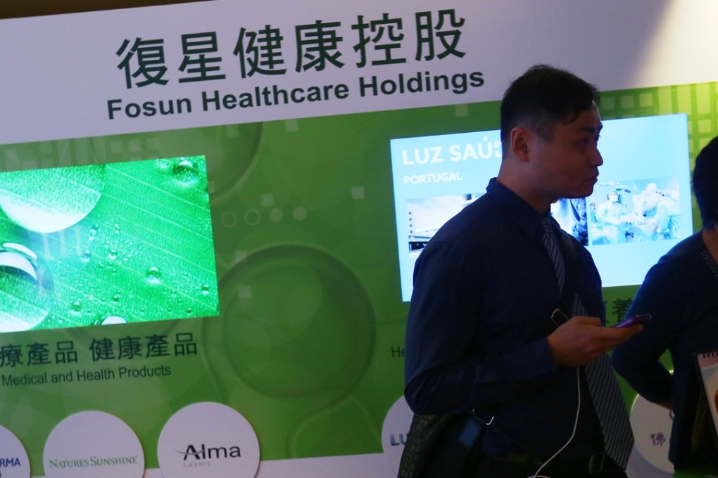 Fosun International Limited fair in Hong Kong as its parent company is one of several Chinese firms which have invested heavily in the United States. Photo: Edmond So