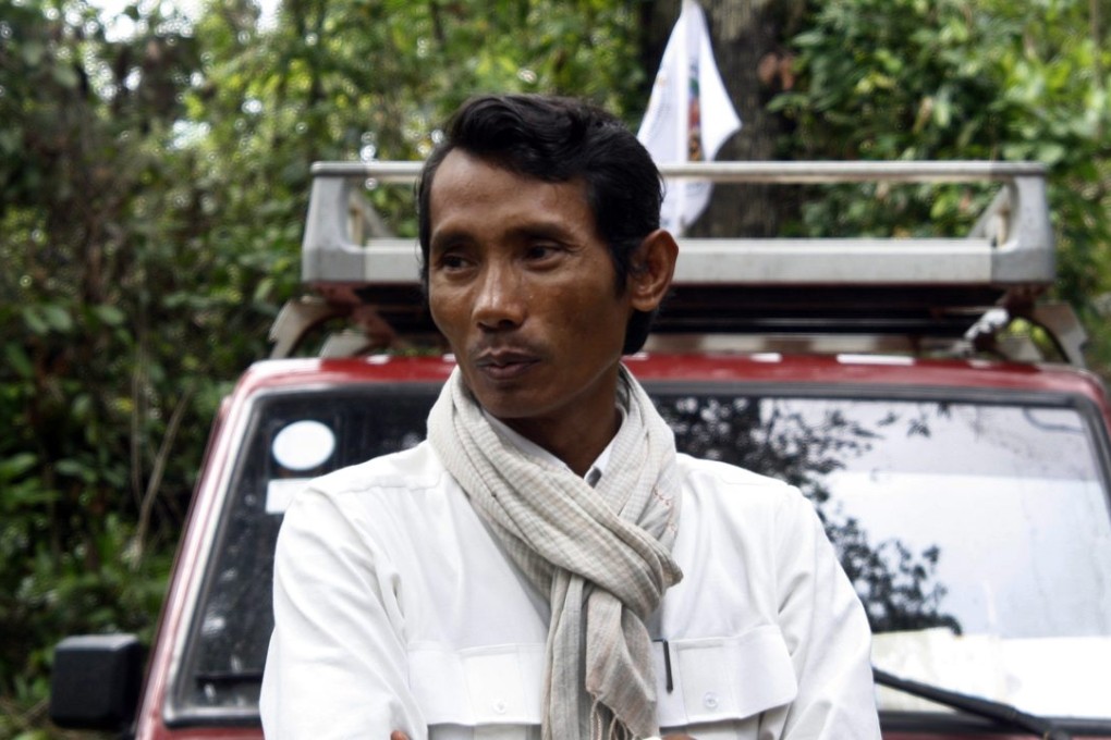 Chhut Vuthy, a prominent environmentalist in Cambodia , was shot dead in April 2012 in a remote forest by a military policeman . Photo: EPA