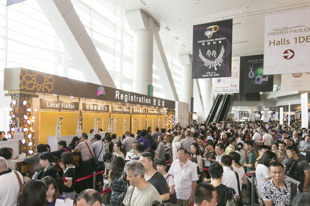 The Hong Kong Jewellery and Gem Fair attracts some 57,000 visitors from around the world. Photo: SCMP Pictures