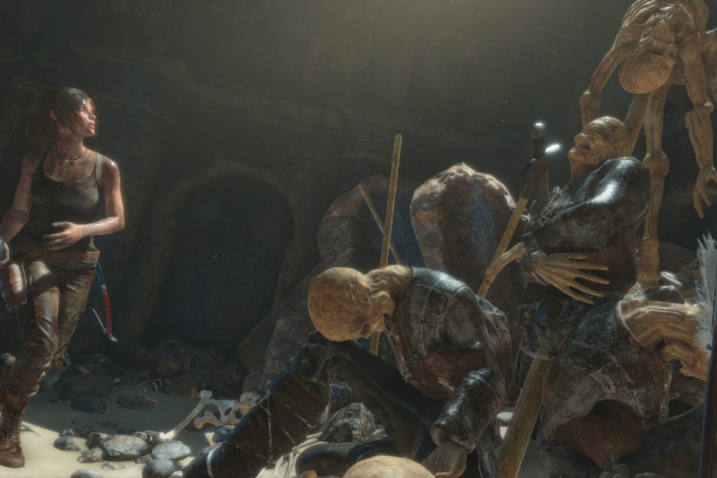 Lara Croft in Rise of the Tomb Raider. Photo: AP