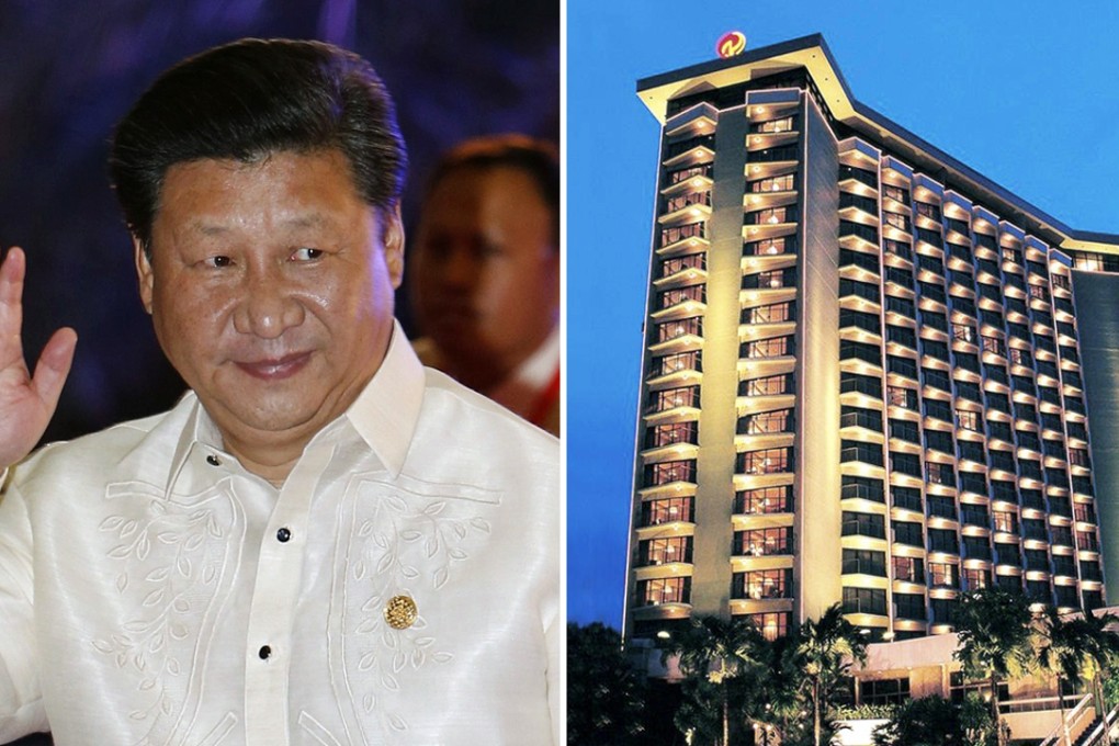President Xi Jinping is staying in the Century Park Hotel in Manila. Photo: EPA, SCMP Pictures