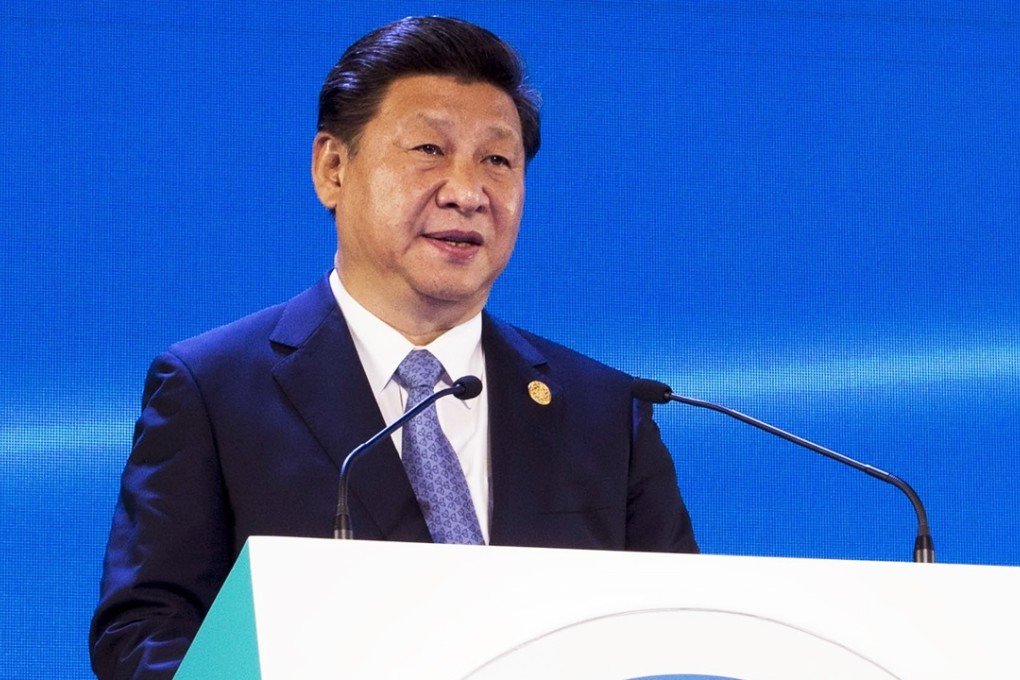 China’s President Xi Jinping addresses leaders at Wednesday’s Asia-Pacific Economic Cooperation Summit in Manila. Photo: Xinhua