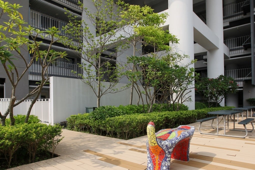 Sky garden of Singapore International School in Hong Kong Island. Photo: Franke Tsang