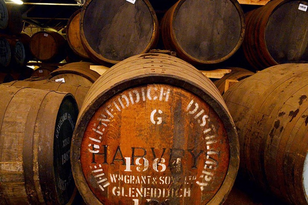 A cask of 1964 Glenfiddich malt whisky is among the lots on sale.