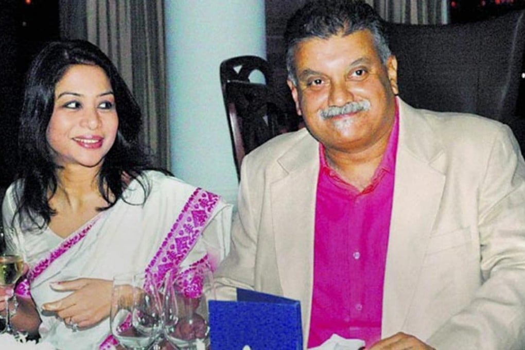 Indrani Mukerjea (right) and Peter Mukerjea.