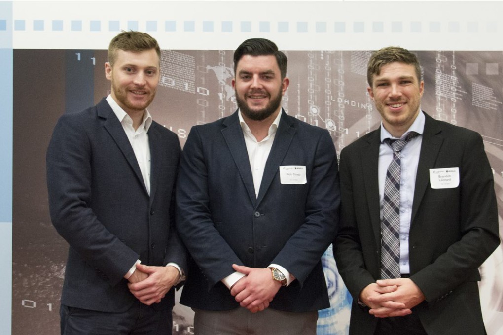 The co-founders of O2 Canada Peter Whitby (L), Rich Szasz and Brandon Leonard. Photo: handout, SCMP