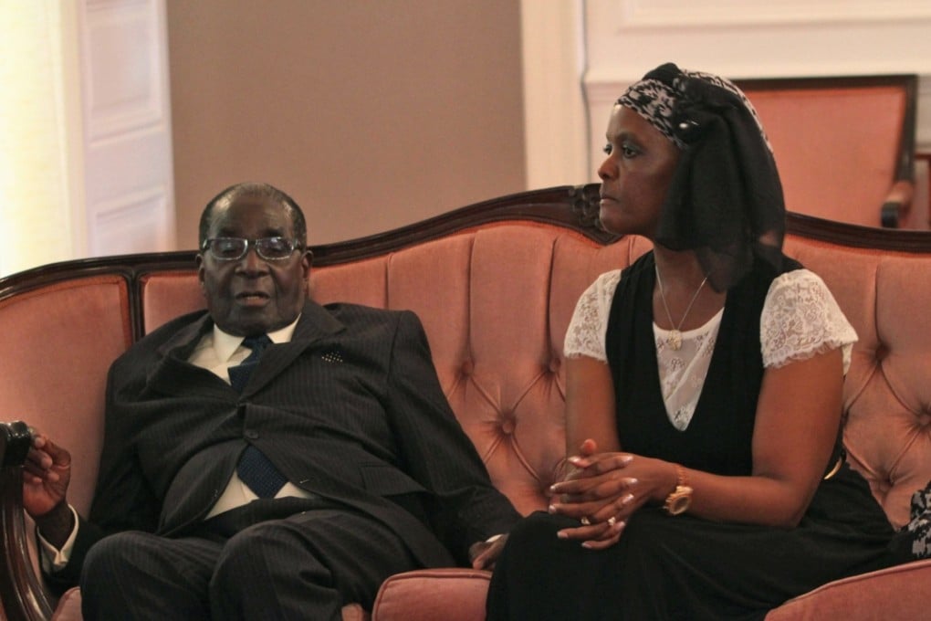 Grace Mugabe, the wife of Zimbabwean President Robert Mugabe, said she has no ambition to be the country’s next leader. File photo: AP