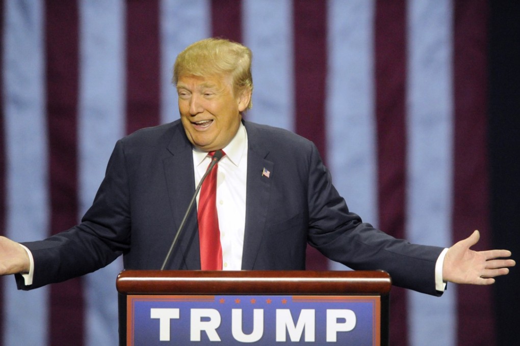 Republican presidential candidate Donald Trump speaks during a campaign stop Saturday in Birmingham, Alabama, where he first told his spurious tale about watching “thousands” in New Jersey cheering the 9/11 attacks. Photo: AP