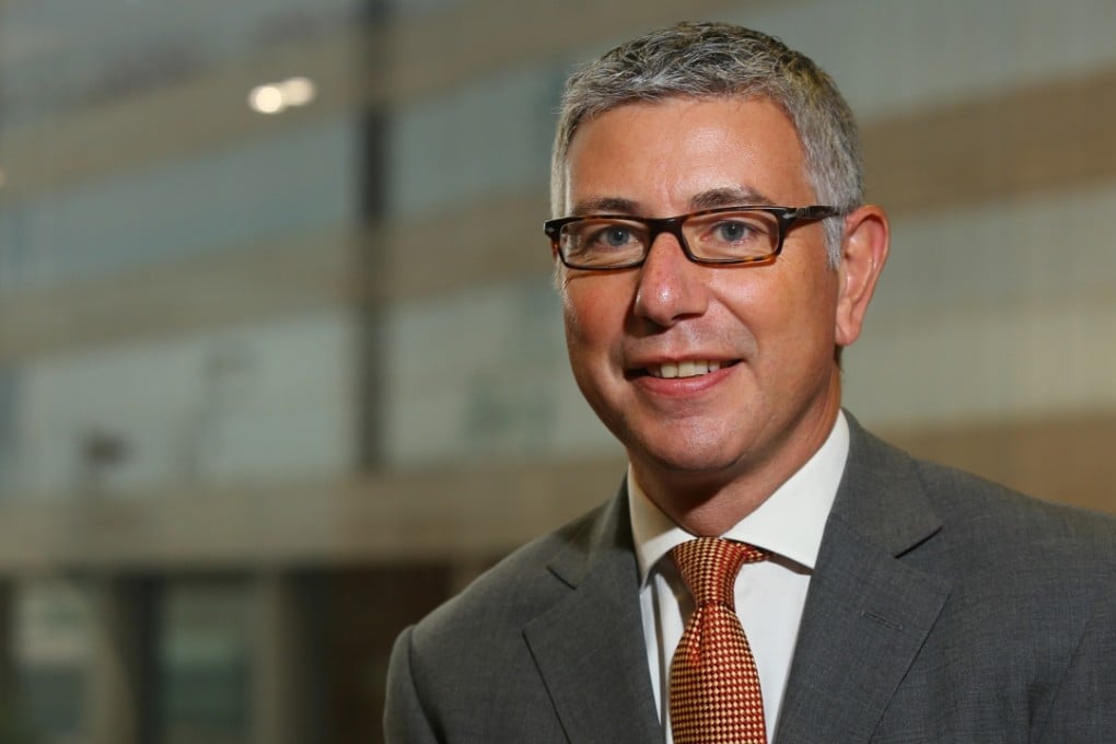 Piers Brunner, CEO of Knight Frank Greater China, poses for a picture at Shui On Centre in Wan Chai, Hong Kong. Photo: Edmond So