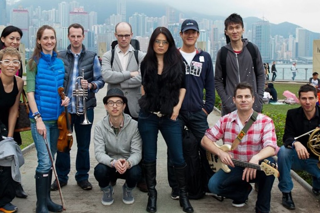 Shaolin Fez with bassist and band leader Sam Ferrer (second from right).