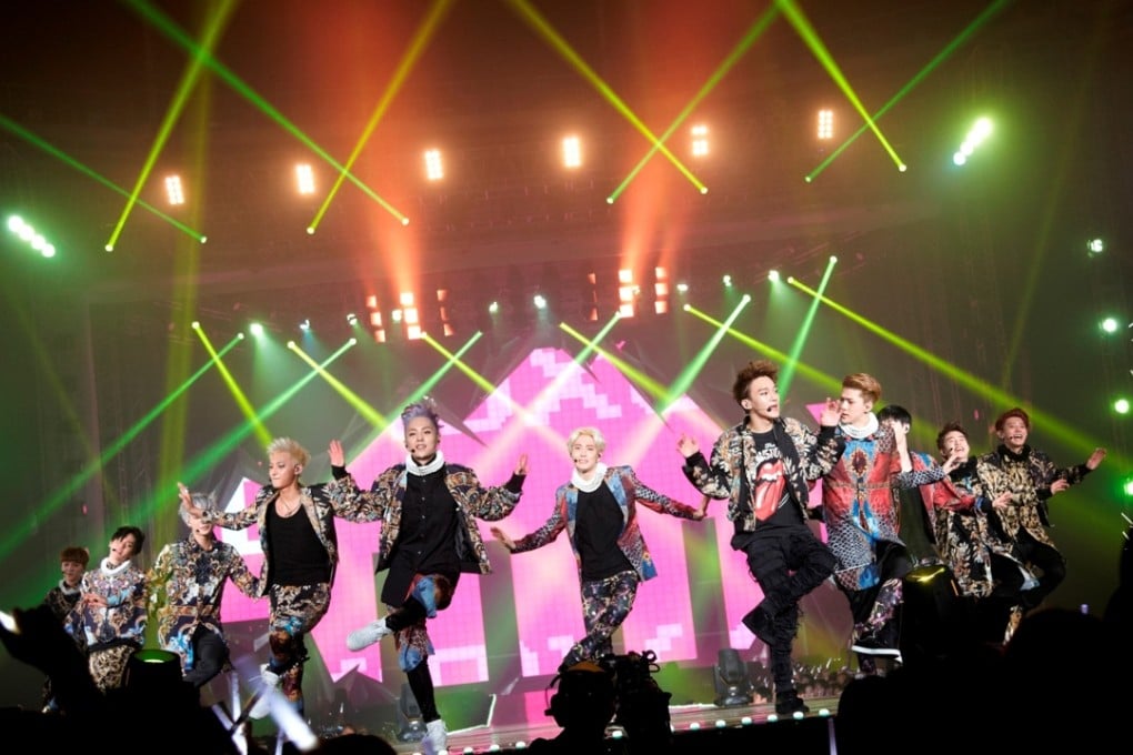 K-pop group EXO perform in SMTown: The Stage. The film (Category I) is directed by Sung Sang Bae