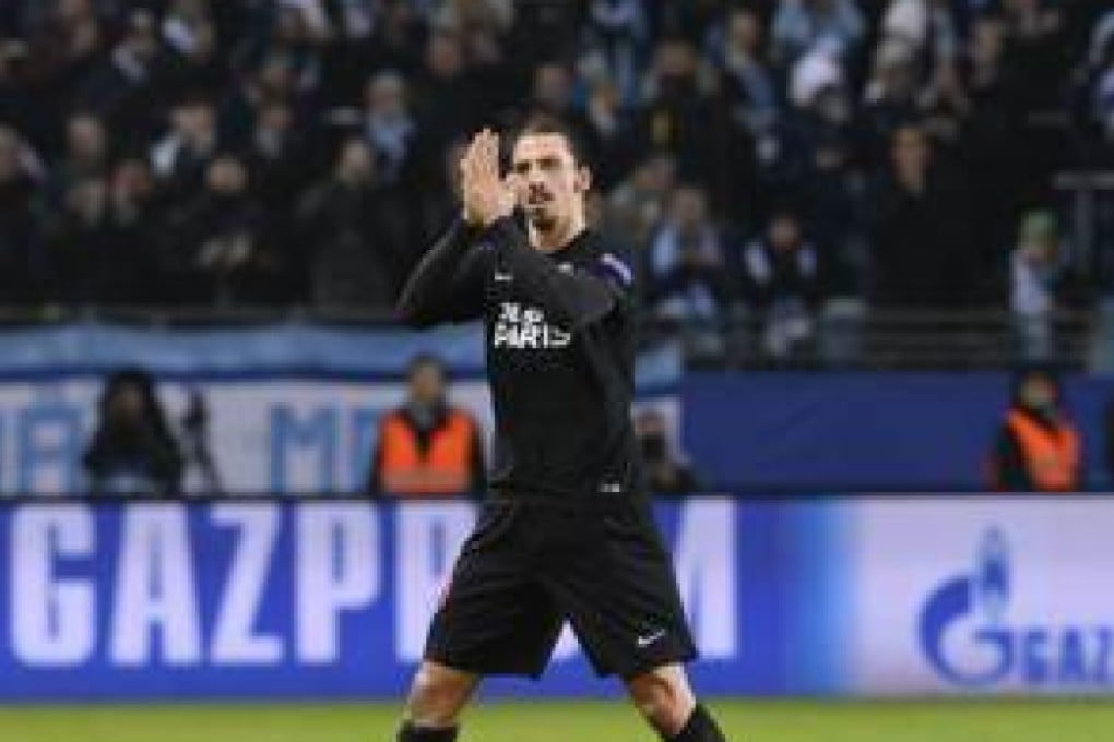 Paris Saint-Germain`s Swedish forward Zlatan Ibrahimovic reacts as he is substituted during the UEFA Champions League Group A, second-leg football match Malmo FF vs Paris Saint-Germain (PSG) in Malmo, Sweden on November 25, 2015. AFP PHOTO / JONATHAN NACKSTRAND
