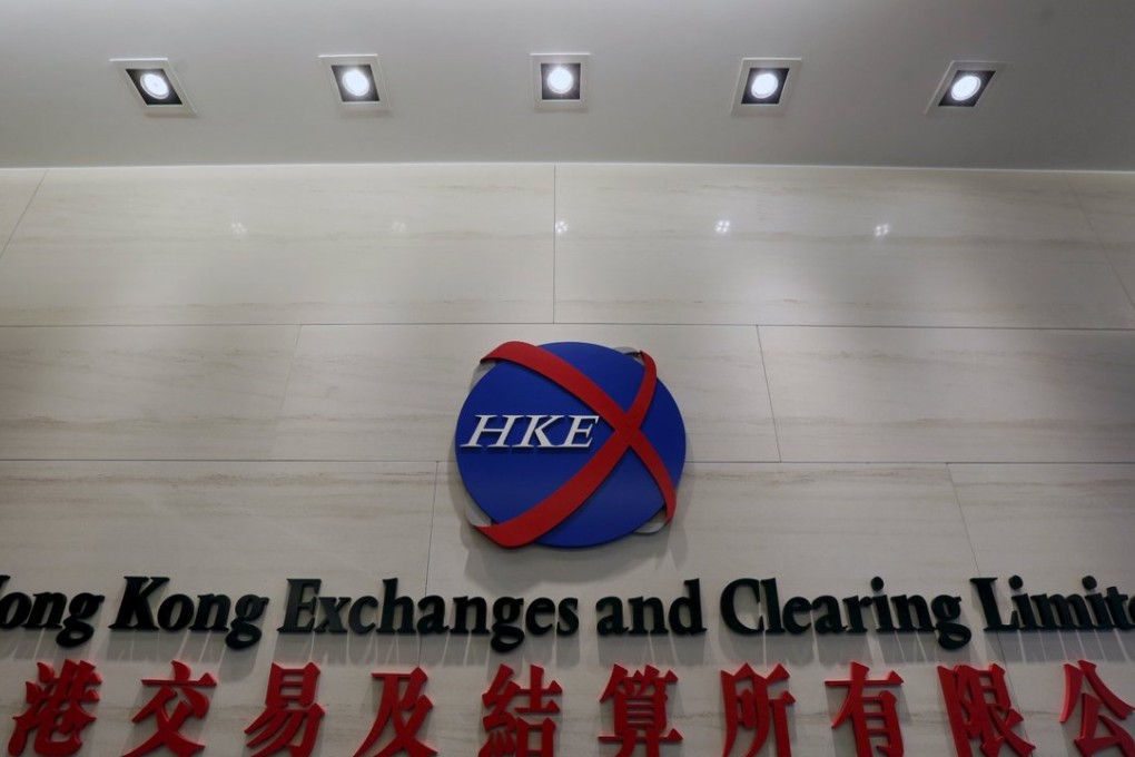 The company logo of Hong Kong Exchanges and Clearing Limited is displayed at its office in Hong Kong, China. Photo: Reuters