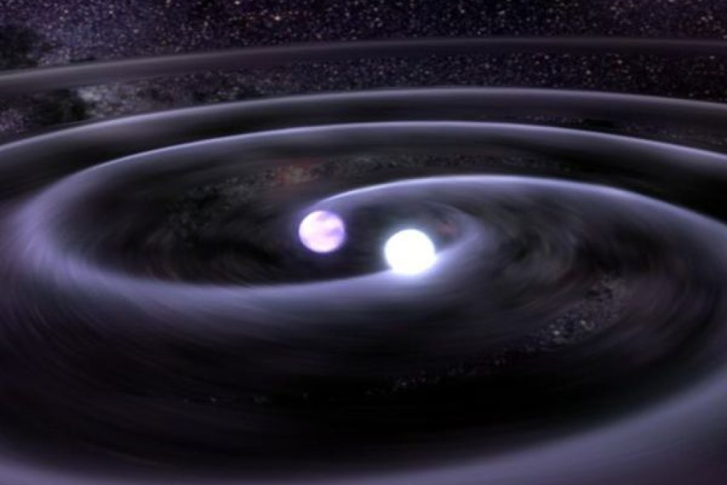 Smaller stars, which can still measure up to seven times the size of our sun, usually end up as white dwarfs, as shown in this file picture. White dwarfs often have a similar mass as our sun but a radius just 1/100 as long, making them incredibly dense. Photo: Nasa