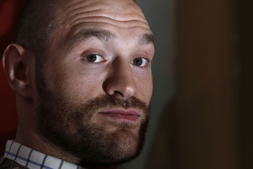 Tyson Fury speaks to the media. Photo: Reuters