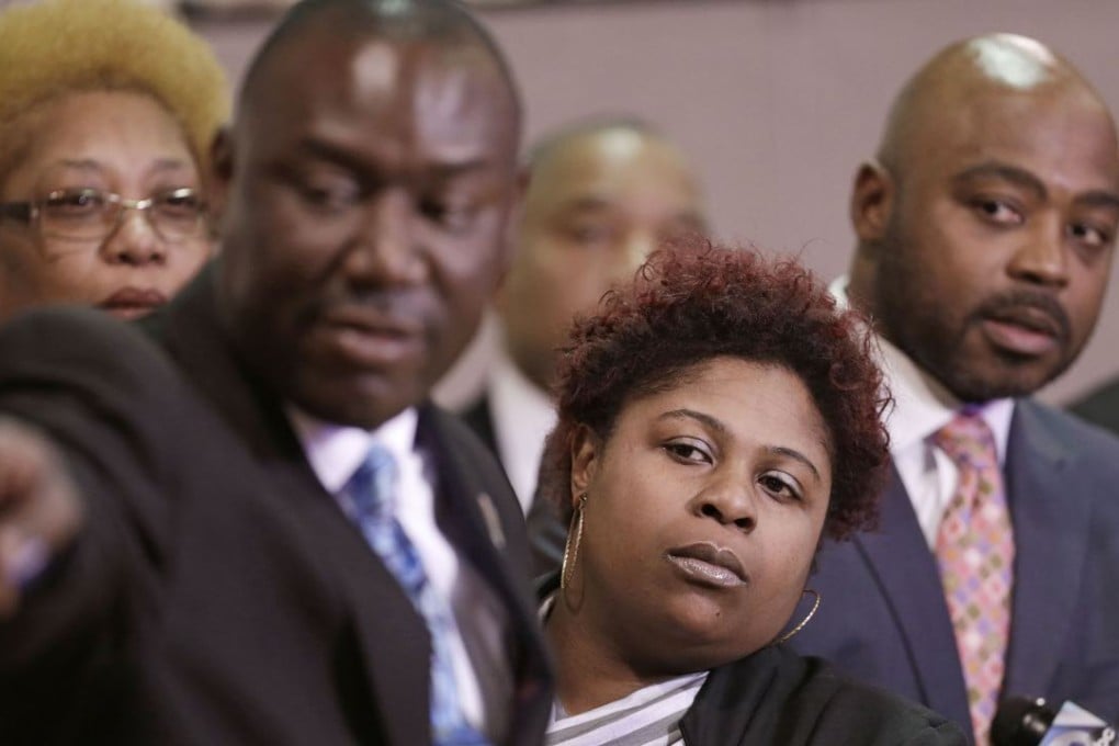 Samaria Rice, centre, the mother of Tamir Rice, a 12-year-old boy fatally shot by a Cleveland police officer. Photo: AP