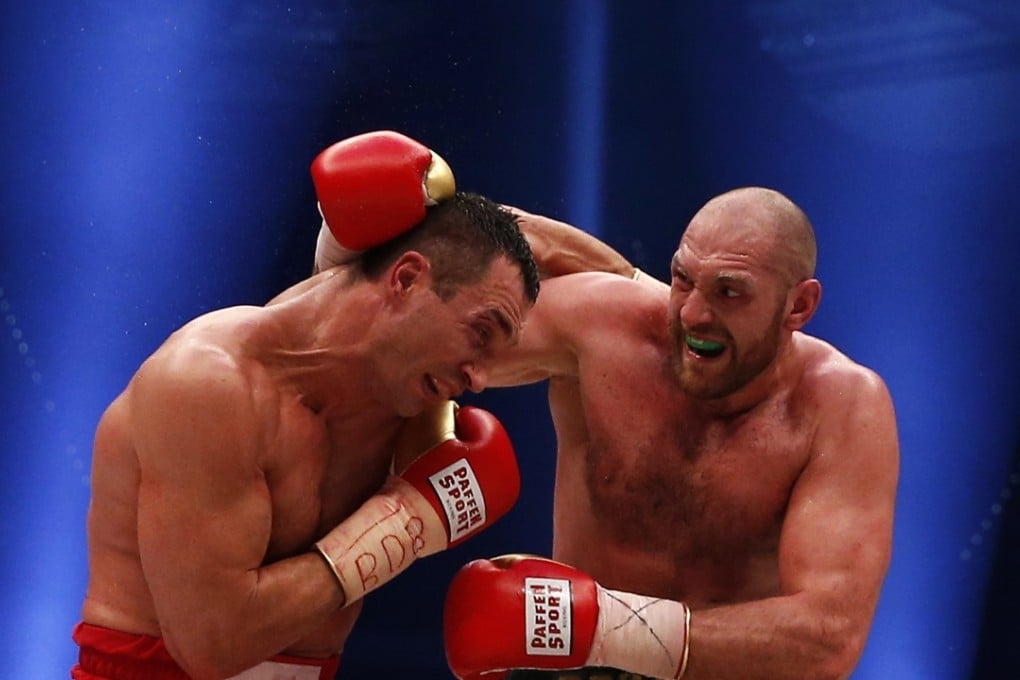 Tyson Fury in action against Klitschko. Photo: AFP