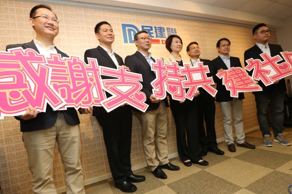 DAB described its results at this year’s district council elections as “OK”, but given its abundant resources for campaigning and district work, the number of seats it garnered is by no means encouraging. Photo: David Wong