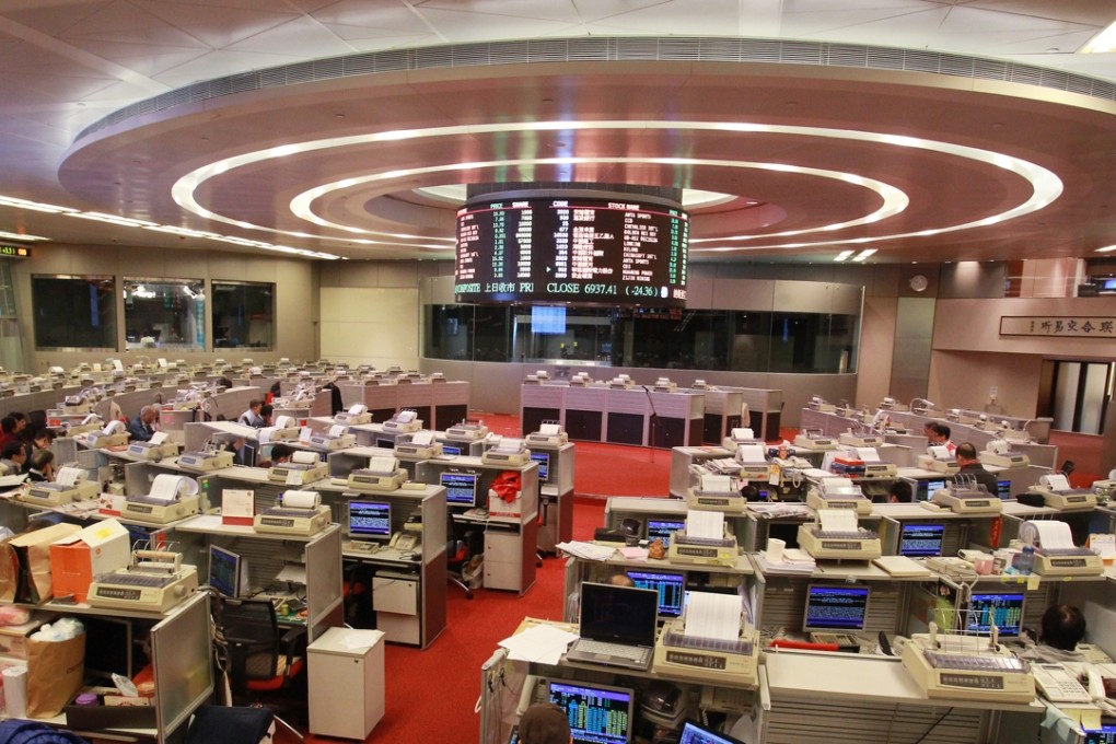 Hong Kong’s Hang Seng Index ended the morning session at 22,015.30, down 0.24 per cent. Photo: Dickson Lee