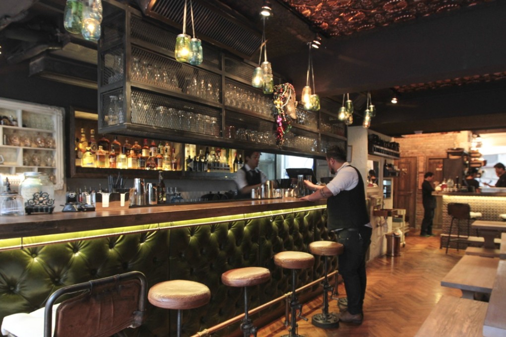 Interior of Moonshine & The Po'Boys. Photos: Bruce Yan