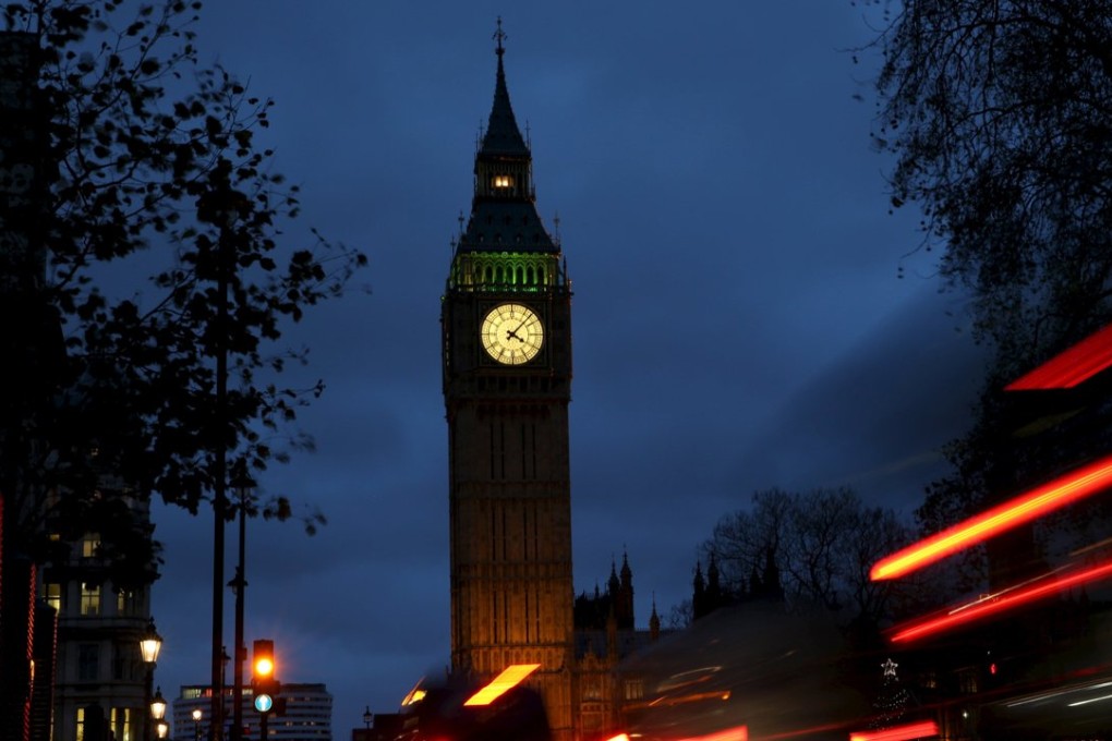 Traffic passes the Houses of Parliament in London. What China sees in Britain is an understanding of the world and an ability to lead political action. Photo: Reuters