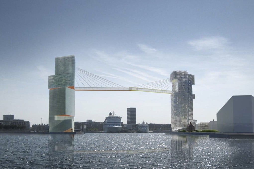 Artist’s impression of the Copenhagen Gate bridge in Denmark. Photo courtesy of Steven Holl