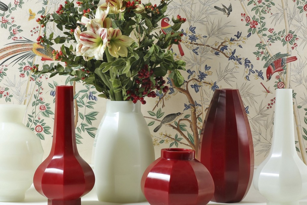 Peking glass vases. Photo courtesy of Altfield Interiors