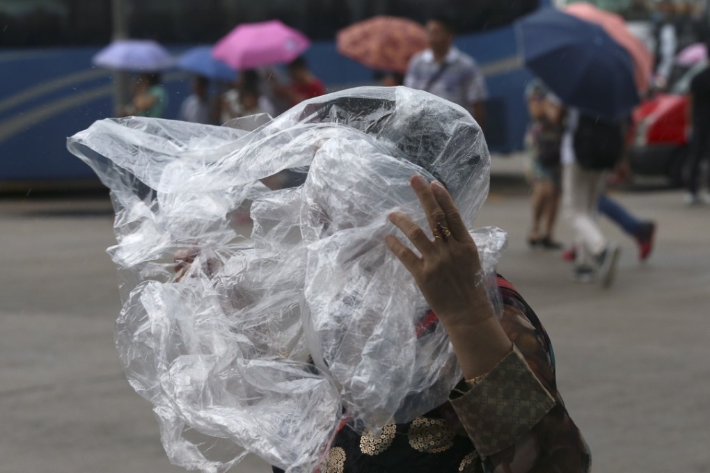 Strong winds buffeted Hong Kong Island in October as the Observatory issued a warning that a tropical storm was near. Photo: K. Y. Cheng