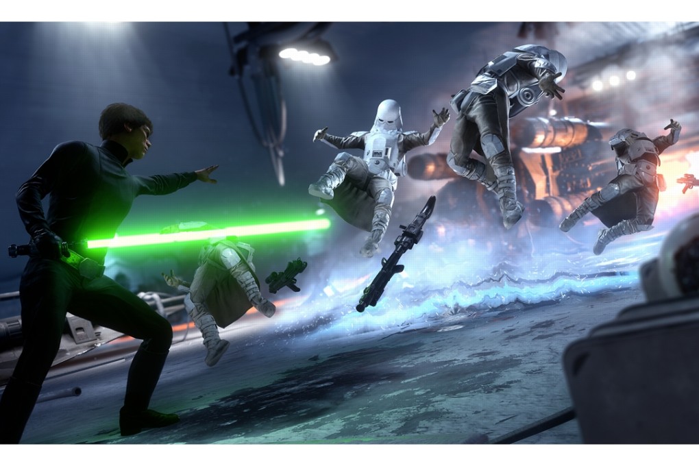 A scene from Star Wars Battlefront.