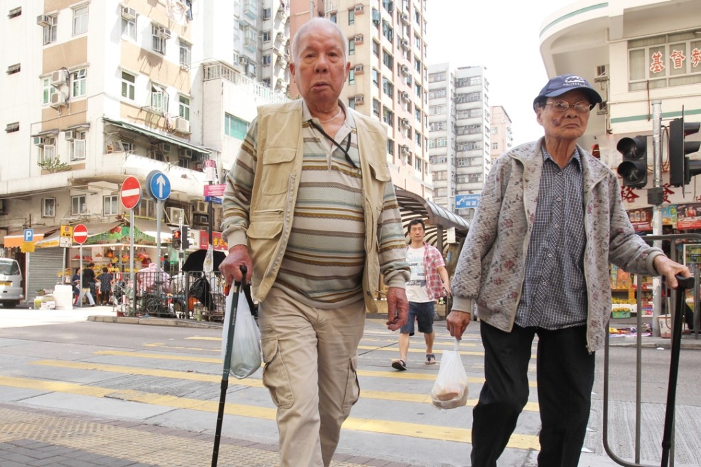 Senior citizen in Hong Kong.