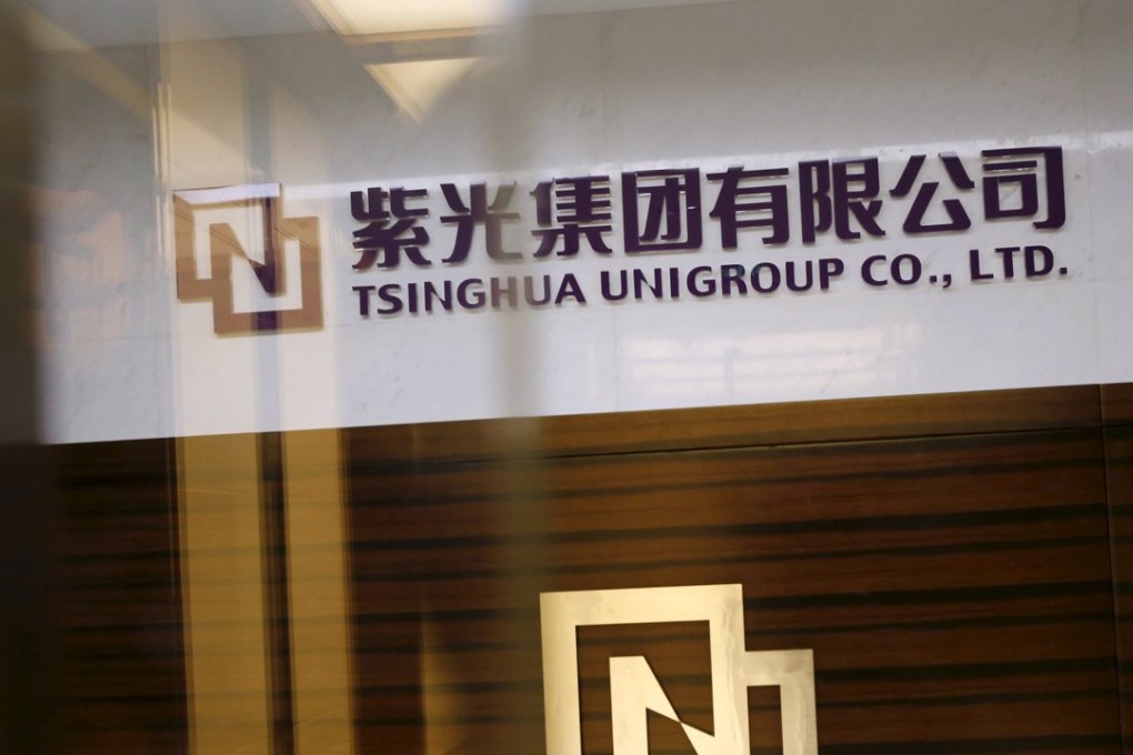 Tsinghua Unigroup plans to invest US$47 billion over the next five years to become the world’s third-largest chip maker. Photo: Reuters